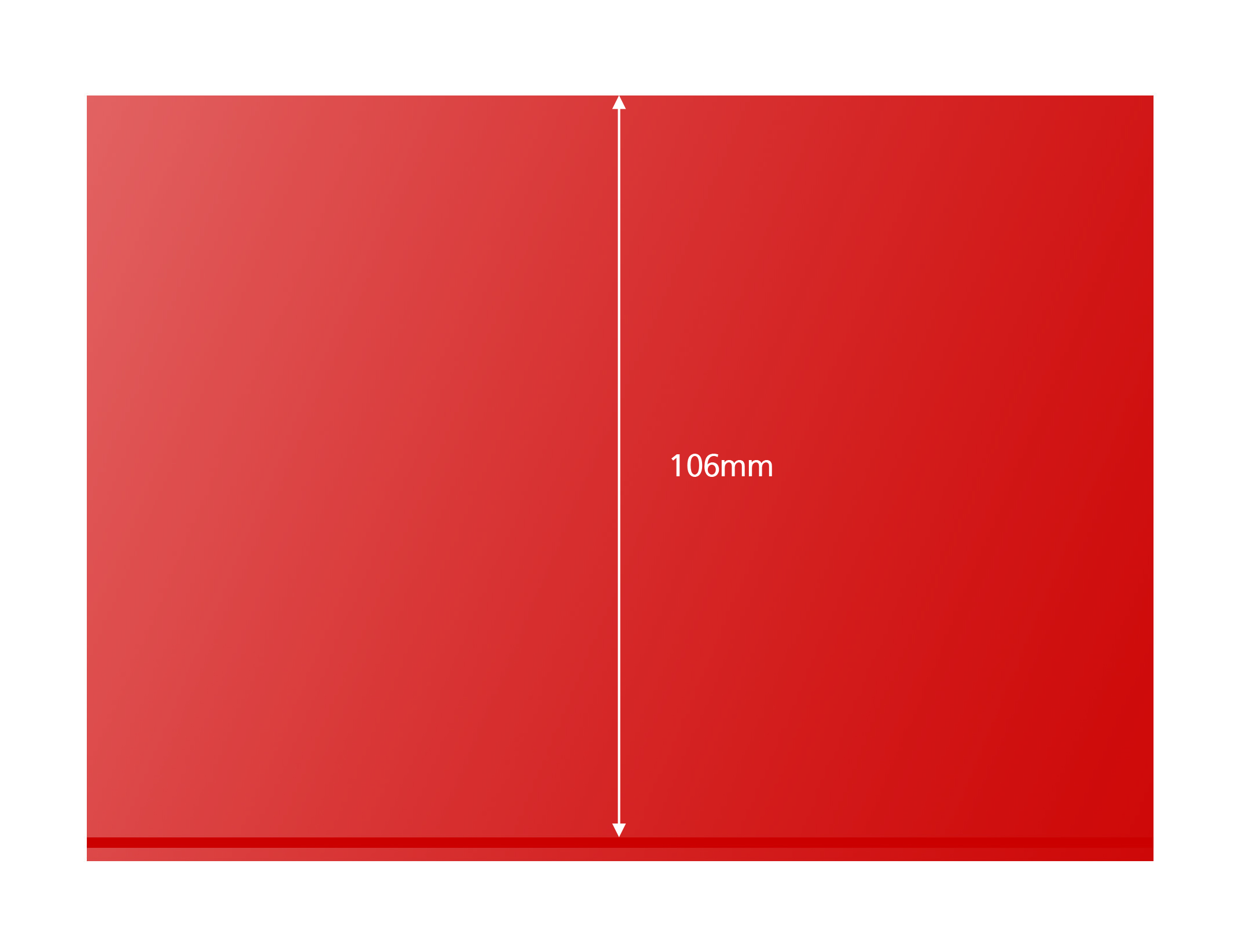 Premium Steckkarten, rot, 1 Polyesterstreifen,  156 x 112 mm, 100 Stück