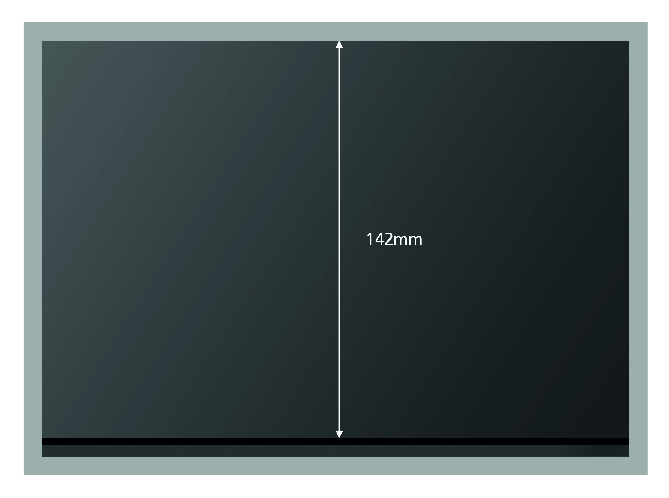 Premium Steckkarten, schwarz, 1-5 Polyesterstreifen,  210 x 148 mm, 50 Stück