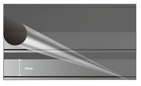 Prinz Auktions-Steckkarten, 148 x 84 mm, 2 Streifen, 100 St.