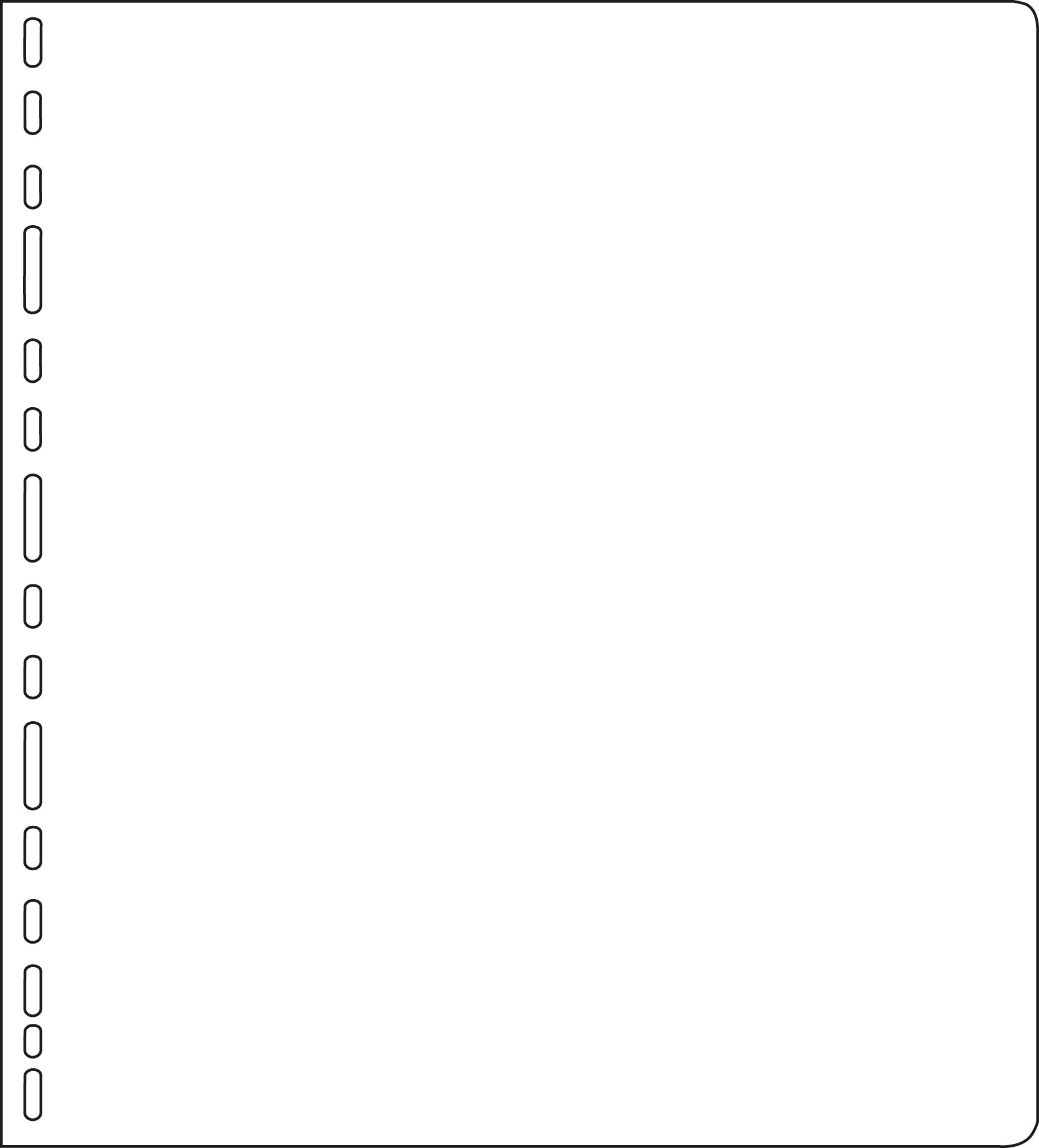 PRINZ Blankoblätter, unbedruckt, Format 267x295mm