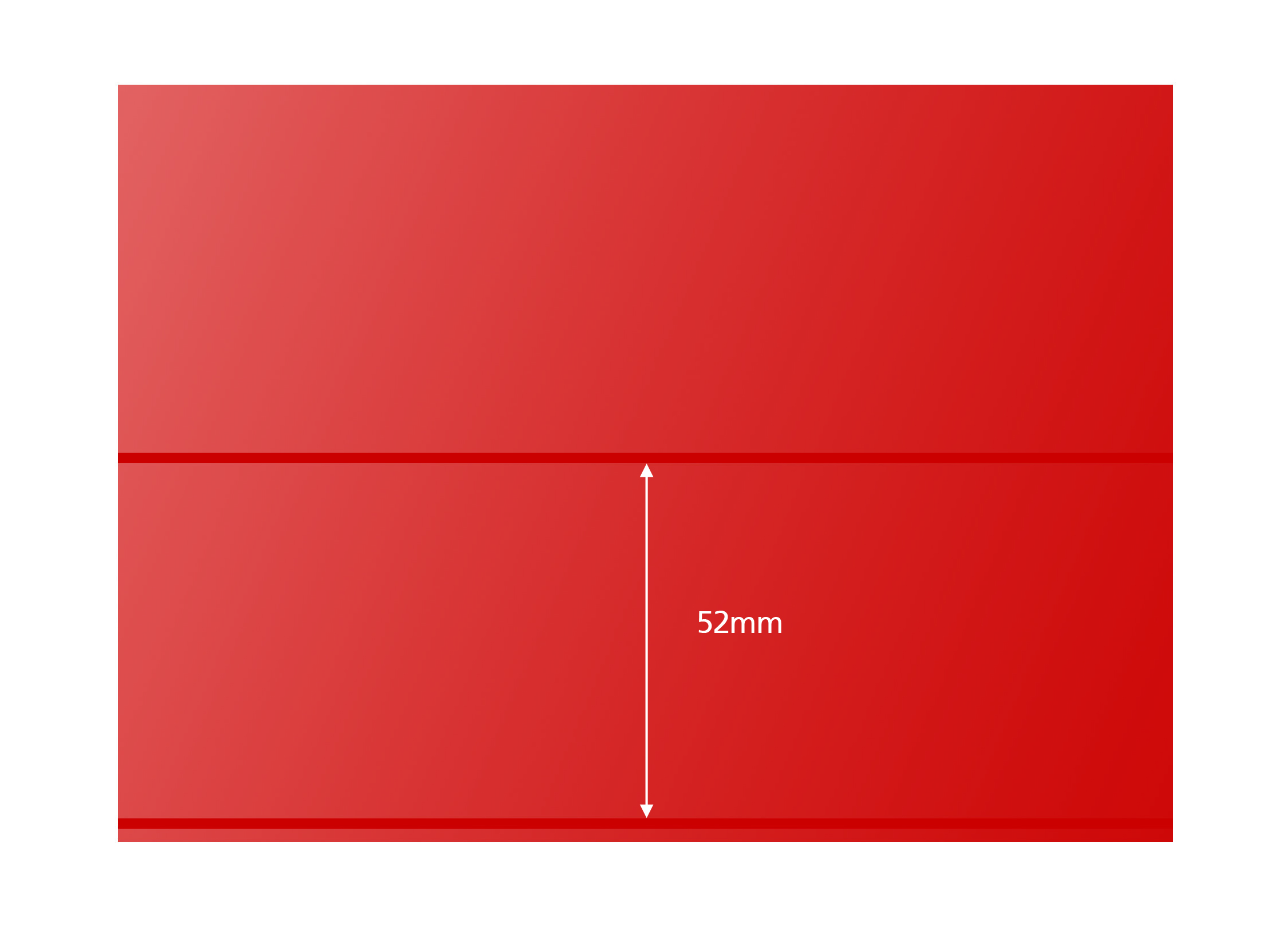 Premium Steckkarten, rot, 2 Polyesterstreifen,  156 x 112 mm, 100 Stück