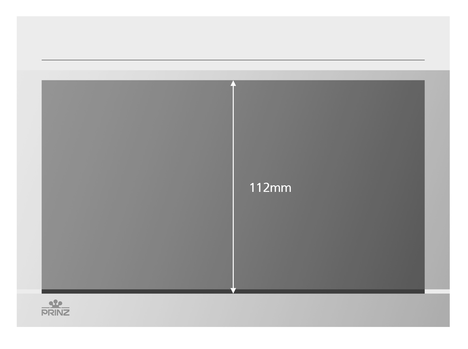 Premium Steckkarten, weiß mit Druck, 1 Polyesterstreifen,  210 x 148 mm, 50 Stück