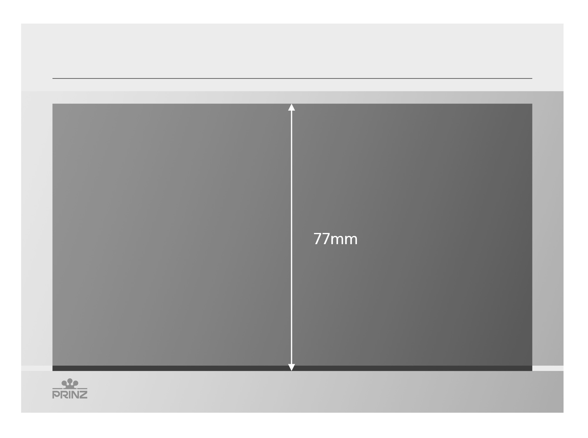 Premium Steckkarten, weiß mit Druck, 1 Polyesterstreifen,  156 x 112 mm, 100 Stück