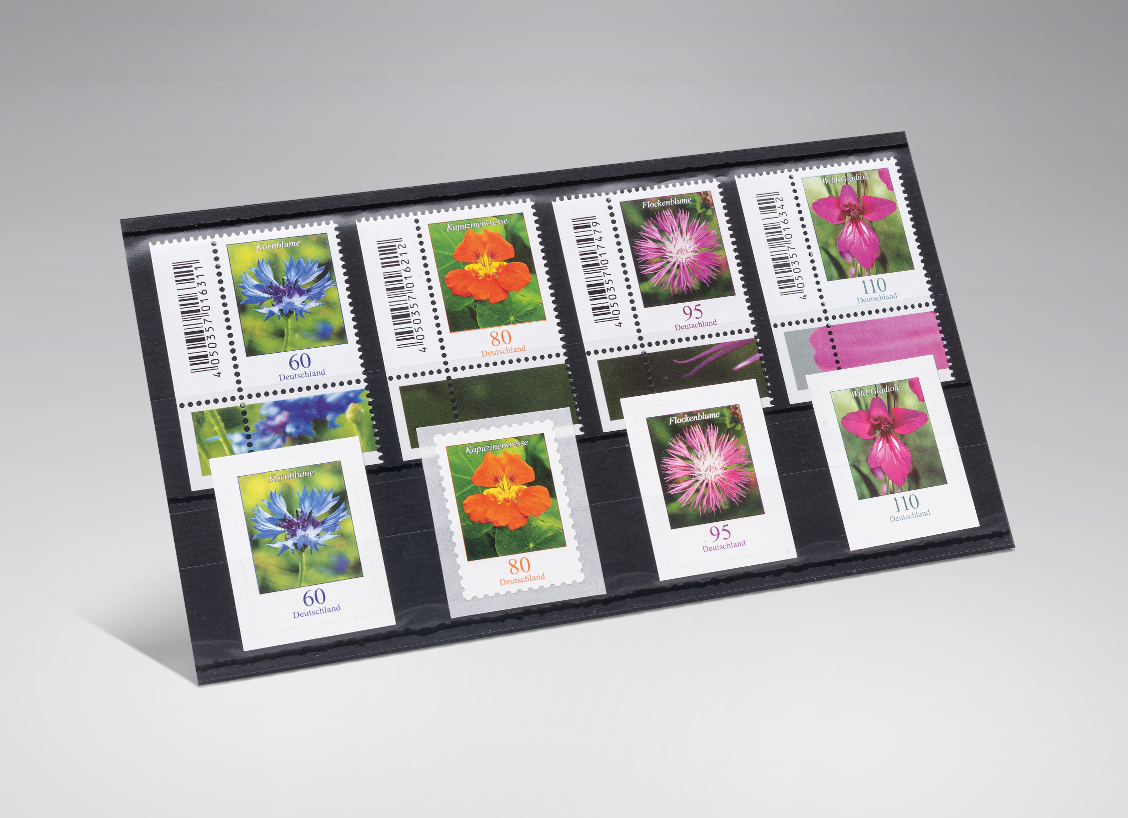 Prinz Auktions-Steckkarten, 148 x 84 mm, 2 Streifen, 100 St.