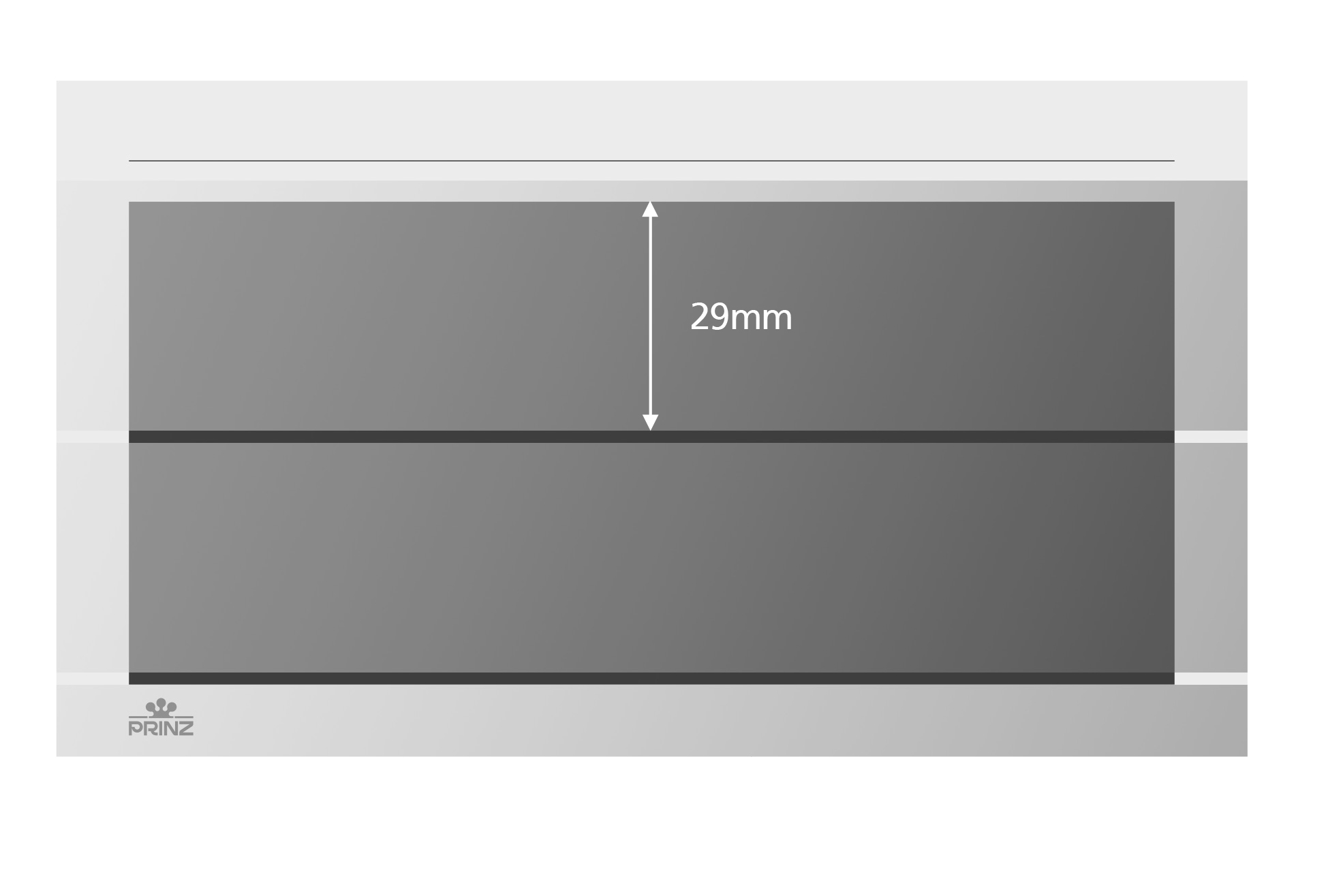 Premium Steckkarten, weiß mit Druck, 2 Polyesterstreifen,  148 x 84 mm, 100 Stück